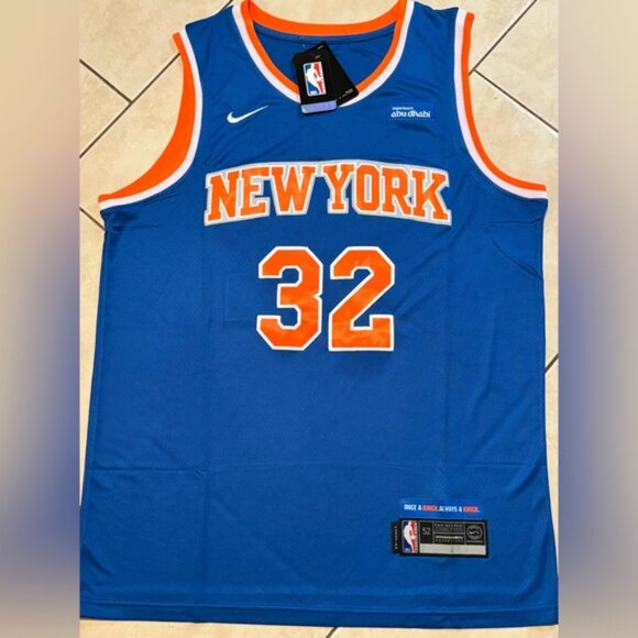 New York Knicks Karl Anthony Towns Jr. ( KAT - BIG BODEGA ) Jersey # 32 , Unisex - Picture 1 of 12